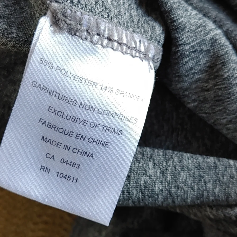 Surin sport stretch leggings gray white and black size Large‎ - Picture 9 of 9